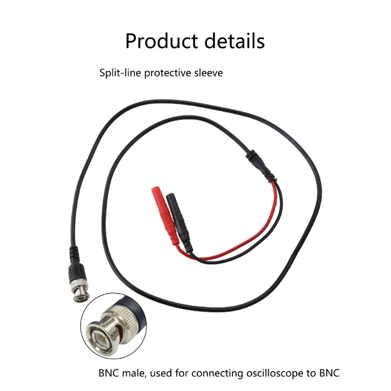 Pcf * BNC ชาย 4 มม.ความปลอดภัยชาย Banana Plug Test Lead Probes Low Loss Coaxial สําหรับ Oscilloscope สัญญาณ - Gener 1