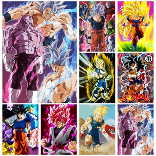 ภาพจิตรกรรม รูปดราก้อนบอล Super Saiya Son Goku ไม่มีกรอบ ขนาด 40x50 ซม. สําหรับผู้ใหญ่ ตกแต่งผนัง