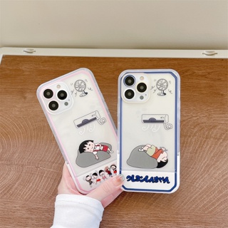 เคสซิลิโคน เคสไอโฟน iPhone 14 Pro Max iPhone 13 Pro Max iPhone 12 Pro Max iPhone 11 Pro Max Creative Design Cute Cartoon Chibi Maruko ชิบิมารุโกะ &amp; เครยอนชินจัง Crayon Shin Chan คอลเลกชัน Silicone Case