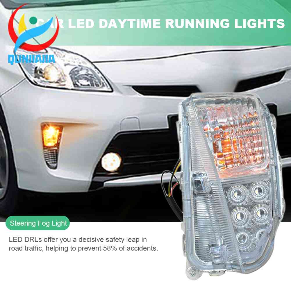 ไฟตัดหมอกเดย์ไลท์ LED DRL กันกระแทก สําหรับ Toyota Prius 2012-2015