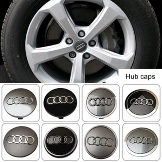 ฝาครอบดุมล้อรถยนต์ 60 มม. 61 มม. 68 มม. 69 มม. 77 มม. สําหรับ Audi Q5 Q7 A1 A3 A4 A6 A8 4 ชิ้น