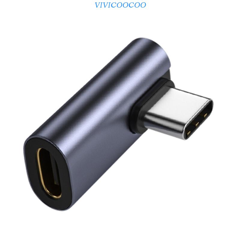 90 Degree Type-C Male to Female Extender Support USB-C 3.1 Charge Data Transfer