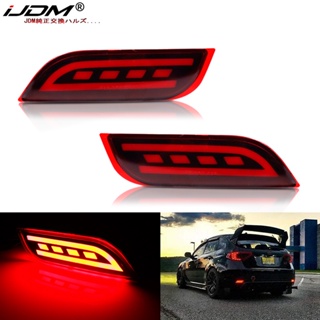 Ijdm ไฟตัดหมอกสะท้อนแสง LED ติดกันชนหลัง สําหรับ Subaru Impreza WRX or WRX STi XV Crosstrek Legacy Exiga Levorg Ascent Tail Brake Rear Fog Lamps OEM 84281FG000 84281FG010 SU1185100 Su1184100