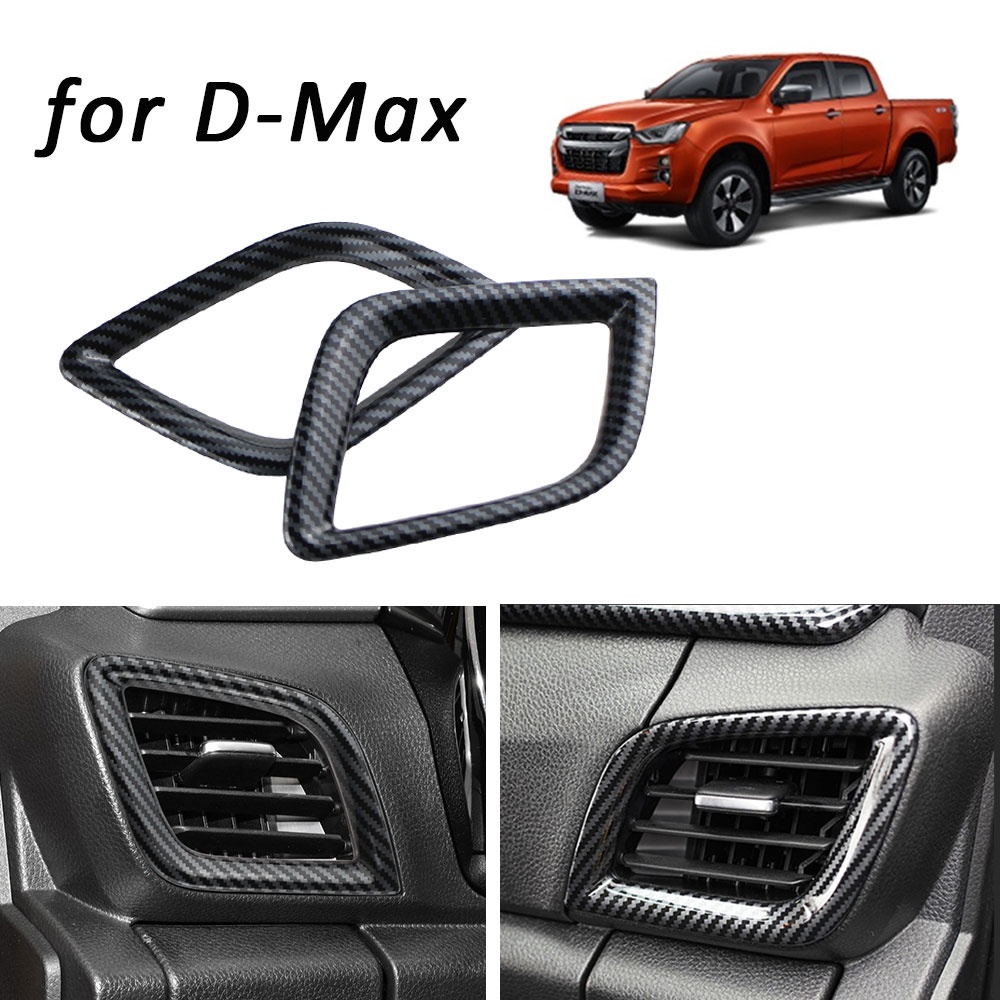สําหรับ Isuzu Dmax D-max 2021 2022 2023 รถด้านหน้า Air Outlet ฝาครอบเครื่องปรับอากาศ AC Vent สติกเกอร์อุปกรณ์เสริม
