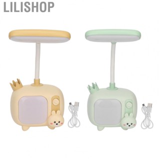 Lilishop Desk Lamp Eye Protection 360 Degree Bending USB Rechargeable Night Lamp for Home