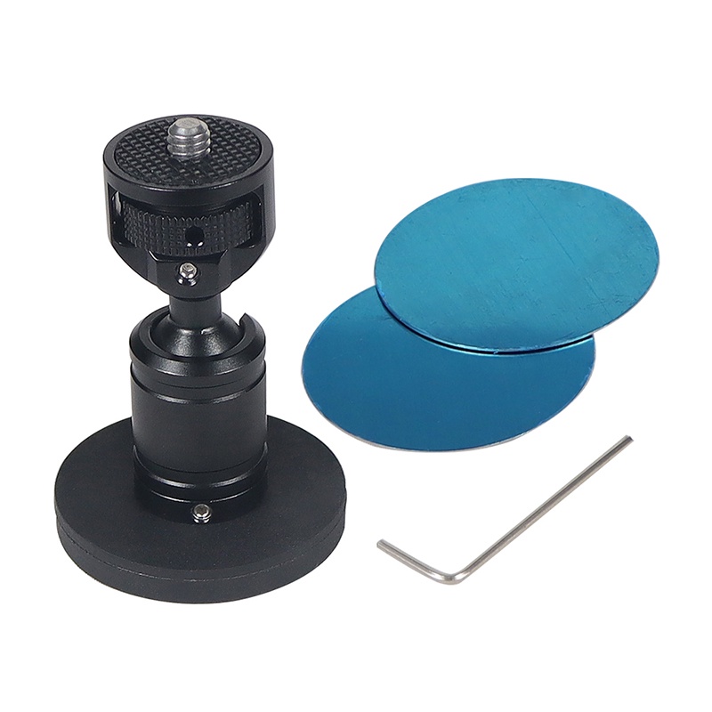 JMT D43 มม.ฐานแม่เหล็กชุดขาตั้งกล้องขนาดเล็ก 360 หมุนผู้ถือแม่เหล็กติดตั้ง 1/4 สกรูสําหรับ DJI OSMO 360 สําหรับ Gopro Action กล้อง