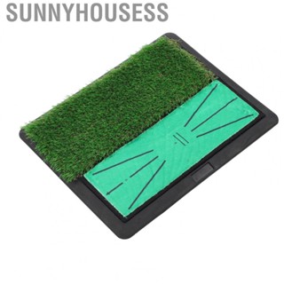 Sunnyhousess Golf Training Mat  Portable Golf Swing Mat Display Trajectory Clear Non Slip Bottom Velvet  for Home