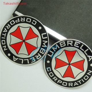 (Takashiflower) 3D Aluminum Alloy Umbrella Corporation Resident Evil Decals Decorations Badge