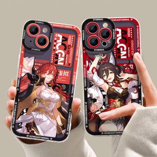 Honkai เคสโทรศัพท์มือถือแบบนิ่ม ใส กันกระแทก ลายรางดาว สําหรับ IPhone 14 11 Pro Max 13 12 8 7 Plus XS X XR SE 2020 Series Mini