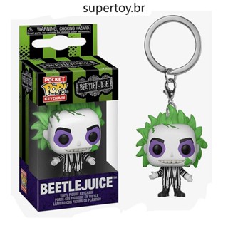 Funko Pop พวงกุญแจ: Beetlejuice - Beetlejuice ฟิกเกอร์แอคชั่น