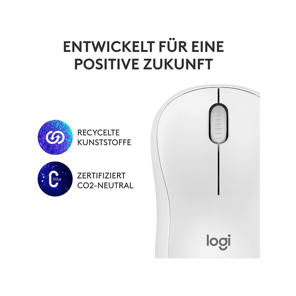 🛵มีส่งด่วน💨 LOGITECH M240 SILENT BLUETOOTH MOUSE OFF WHITE(สีขาว) ประกัน 1 ปี