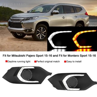 Alabamar โคมไฟ Led 2 ชิ้น สําหรับ Mitsubishi Pajero Sport 15-16