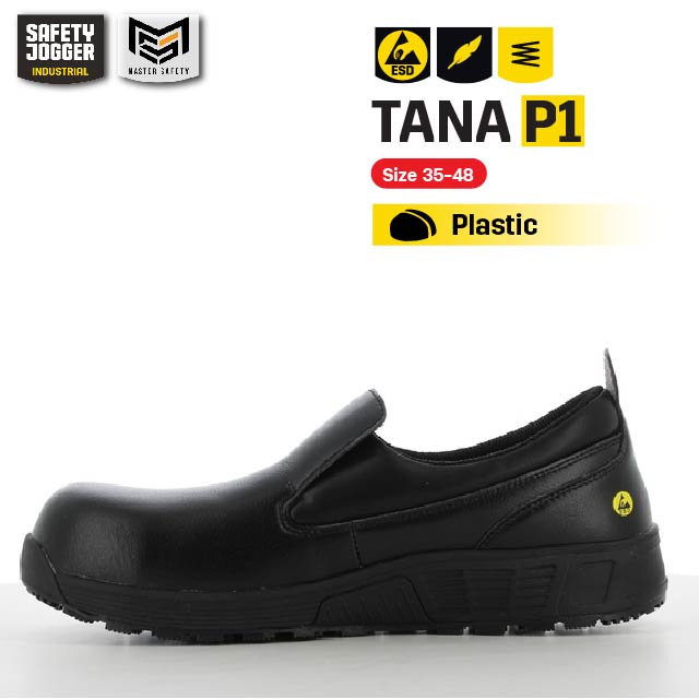 [ของแท้พร้อมส่ง] Safety Jogger รุ่น TANA P1 รองเท้าเซฟตี้ หุ้มส้นหนัง กันลื่น นิรภัย ลดแรงกระแทก มาตรฐานสากล