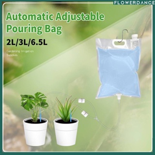 ถุงน้ำตนเองระบบรดน้ำอัตโนมัติ2l/3l/6.5l อุปกรณ์รดน้ำพืชหยดชลประทานชุดปรับวาล์วควบคุมสปริงเกลอร์หยดชลประทานกระเป๋าดอกไม้