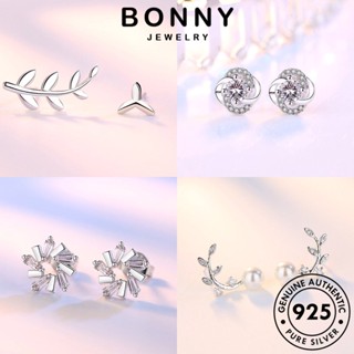 BONNY JEWELRY มอยส์ซาไนท์ ไข่มุก เครื่องประดับ ตุ้มหู เพชร ห่วง ผู้หญิง ต่างหู เกาหลี 925 หนีบ แท้ แฟชั่น ต้นฉบับ เครื่องประดับ Silver เงิน M018