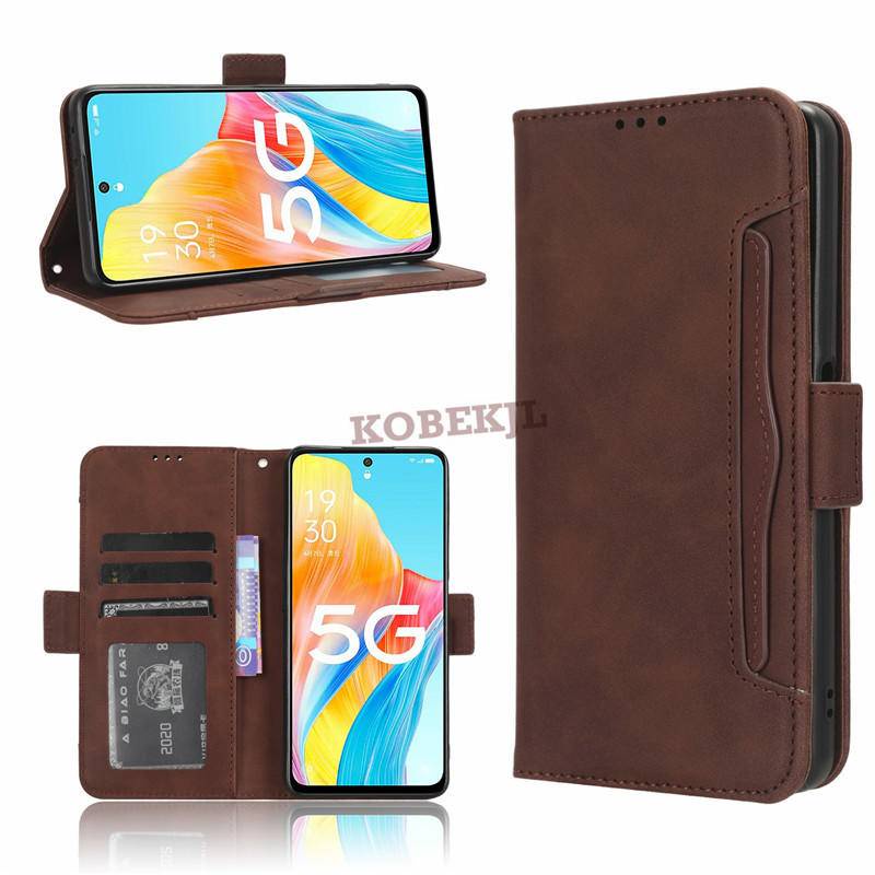 OPPO A98 A78 A96 A76 A95 A94 A74 98 OPPOA98 Flip Leather Multi-Card Slot Wallet Phone Case Stand Hol