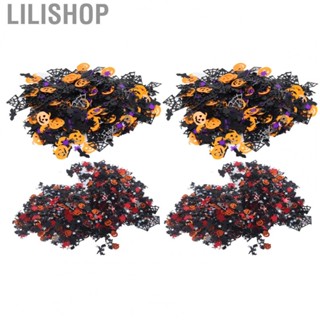 Lilishop Halloween Table Scatter Confetti  Witch Bat Spider Pumpkin Glitter Halloween Confetti PVC Material Party Decor  for Horror Parties