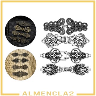 [Almencla2] คลิปหนีบเสื้อกันหนาว คาร์ดิแกน คอปก สําหรับเด็กผู้หญิง 4 ชิ้น