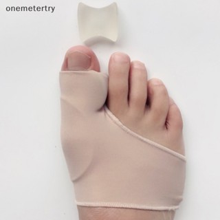 Onem 2 ชิ้น Hallux valgus ที่หนีบผมตรง ผ้าเจล ที่หนีบนิ้วเท้า แผ่นแก้ไขตาปลา ป้องกัน n