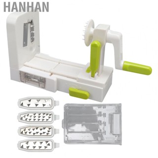 Hanhan Vegetable Shredder  5 Blades Stable Base Rotating Vegetable Grater  for Kitchen