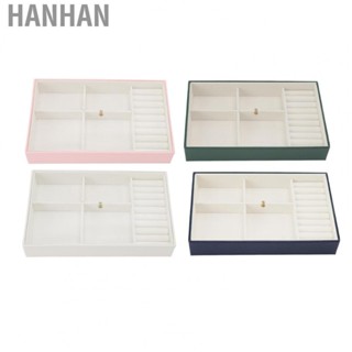 Hanhan Jewelry Display Case  Jewelry Storage Box Dustproof Clear Lid  for Necklace for Earring