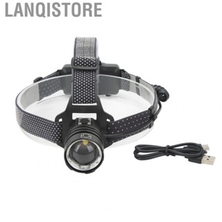 Lanqistore Headlamp XHP50 Bulb TYPE C Rechargeable Telescopic Zoom Bright Headlight GS