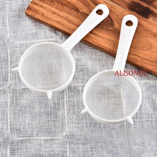 ALISONDZ Manual Flour Sieve Home Coffee Filter Powder Sifter Bakeware Tea Leaf Handheld Kitchen Accessories Sugar Baking Oil Strainer