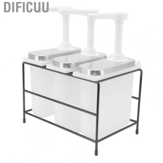 Dificuu Syrup Pump Dispenser Plastic Stainless Steel Iron Condiment Pump Dispenser for Restaurant