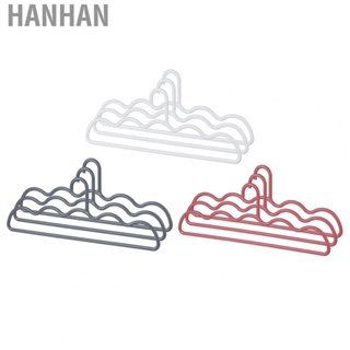 Hanhan Garment Hanger Set  Wet Dry Dual Use PP Non Slip Practical 3Pcs Clothing Notched Hanger  for Hotel