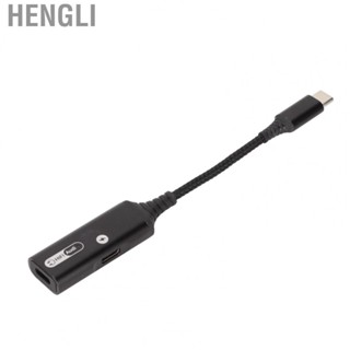 Hengli Dual Type C  Adapter Supports 60W PD QC Fast Charge Device USB C Hea NEW