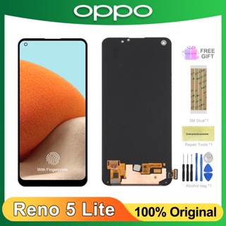 อะไหล่หน้าจอสัมผัสดิจิทัล LCD แบบเปลี่ยน สําหรับ OPPO Reno5 Lite 6.43 นิ้ว Reno5 Lite CPH2205