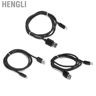 Hengli 1M Heavy Duty Braided USB  Charging Cable Data Sync  Cable Lead Black