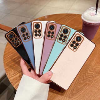 เคสโทรศัพท์มือถือชุบไฟฟ้า แบบนิ่ม ขอบตรง บางพิเศษ หรูหรา สําหรับ Samsung Galaxy A73 Galaxy A53 A33 M53 M33 M23 F23 A32 4G 5G