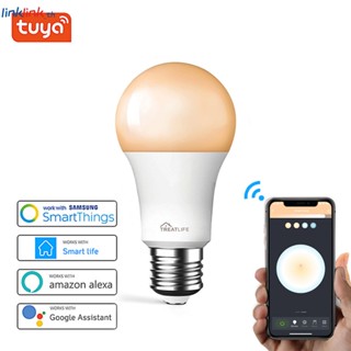 Tuya หลอดไฟอัจฉริยะ WiFi CW LED E27 9W 220-240V หรี่แสงได้ ควบคุมด้วยเสียง พร้อม Alexa Google Home