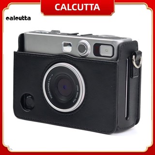 [calcutta] เคสหนังเทียม กันฝุ่น กันกระแทก แบบพกพา สไตล์วินเทจ สําหรับกล้องดิจิทัล Instax Mini EVO