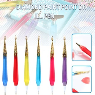 New Resin Diamond Painting Pen Metal Tips Point Drill Pen Glue Clay Art Tool