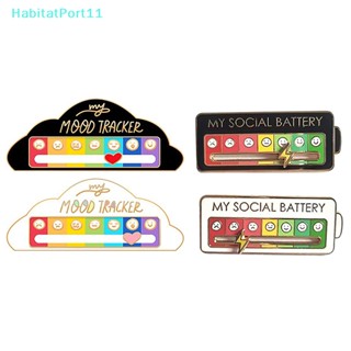 Habitatport เข็มกลัด รูปการ์ตูนอิโมจิ สายฟ้า เคลือบผ้ายีน สําหรับผู้หญิง