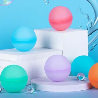 10PCS Colorful Water Balloon Reusable Silicone Water Bomb Absorbent Ball Outdoor Pool Beach Play Toy Fight Games