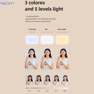 Mchy&gt; ไฟ LED แบบคลิปหนีบ สําหรับโทรศัพท์มือถือ แล็ปท็อป แท็บเล็ต คอมพิวเตอร์ โทรศัพท์