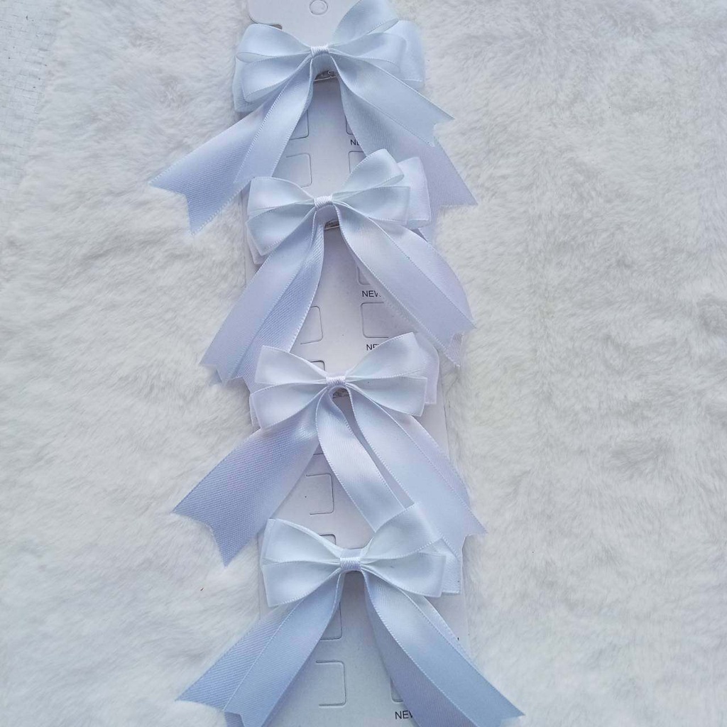 โบว์นักเรียน โบว์2แฉก2ชั้น ขนาด1นิ้วและ1ซม. 1แผง4ชิ้น - รูปที่ 5