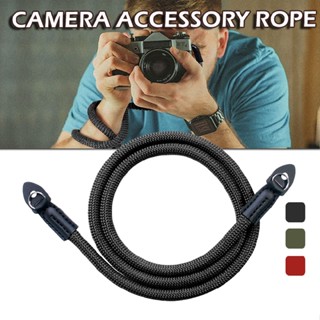 Hand Made Braided Camera Single Shoulder Neck Strap Rope+Leather For Leica Sony