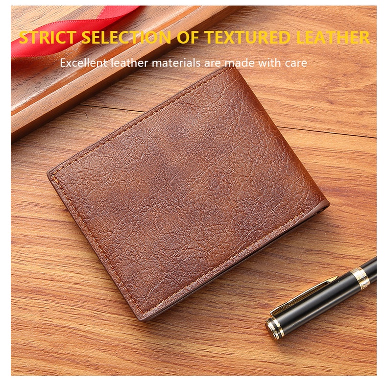 กระเป๋าสตางค์ธุรกิจหนังผู้ชาย - กระเป๋าสะพายข้างขนาดกะทัดรัดสําหรับสไตล์ลําลอง - รูปที่ 5