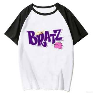 เสื้อยืด พิมพ์ลายอนิเมะ Bratz แฟชั่นฤดูร้อน สไตล์ญี่ปุ่น ฮาราจูกุ สําหรับผู้หญิง 2000s