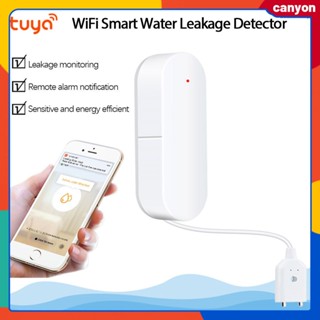 Tuya Wifi Smart Water Leakage Detector Water Level Alarm Household Waterproof Overflow Alarm App Remote Alarm Notification Multi Scenarios Appliaction หุบเขาลึก