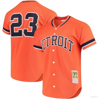 เสื้อคาร์ดิแกนเบสบอล ทรงหลวม ลาย MLB Detroit Tigers Kirk Gibson พลัสไซซ์ สําหรับผู้ชาย และผู้หญิง