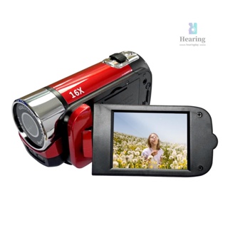 กล้องบันทึกวิดีโอดิจิทัล 1080P ความละเอียดสูง DV 16MP หน้าจอ LCD 2.7 นิ้ว ซูมได้ 16X แบตเตอรี่ในตัว 6.5