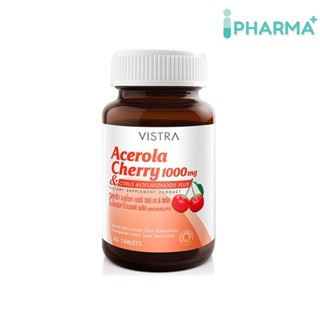 VISTRA Acerola Cherry 1000 mg. (45 Tablets) 62.25g. [iPha]