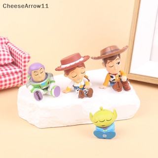 Che ฟิกเกอร์ดิสนีย์ Toy Story Buzz Lightyear Woody Alien สําหรับตกแต่งบ้าน 4 ชิ้น