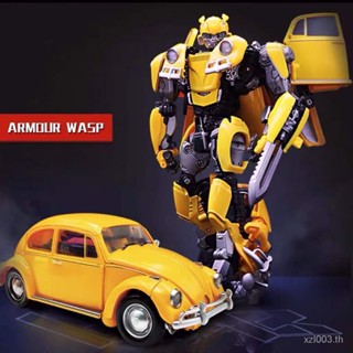 [พร้อมส่ง] โมเดลหุ่นยนต์รถยนต์ Taiba Transformation Toy ls07 MK02 Beetle Wasp