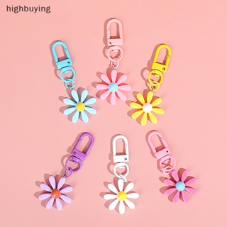 [highbuying] พวงกุญแจ จี้รูปดอกเดซี่น่ารัก สไตล์เกาหลี สําหรับห้อยกระเป๋าเป้สะพายหลัง